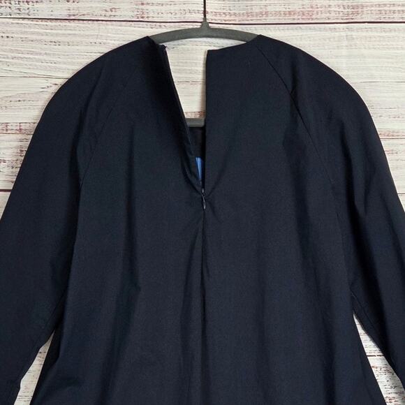 COS Navy Blue Architectural Silouette Dress 6 Zip Back Minimalist Basic Modern - Picture 8 of 16